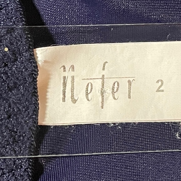 Nefer Teddy Body Suit. Made in Italy. Size 38D Dark Blue with snap crotch - Picture 7 of 16